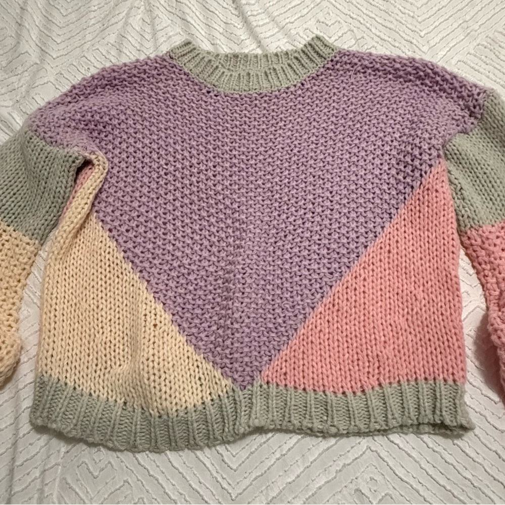 Vestique Multicolor Patchwork Sweater